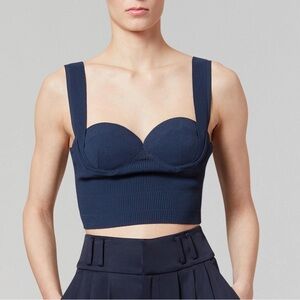 NWOT Altuzarra Nyneve ribbed knit top bustier sz. M